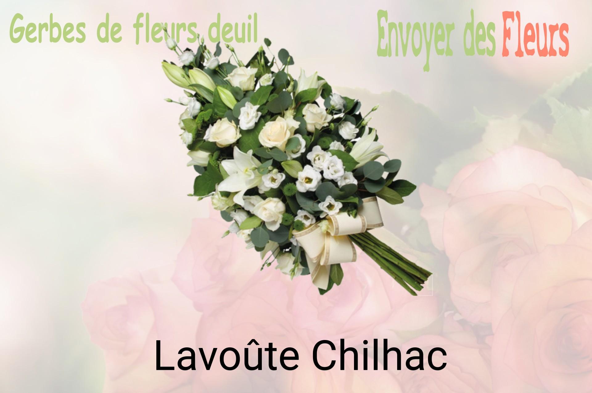 Gerbe de fleurs de deuil livrée à Lavoûte-Chilhac